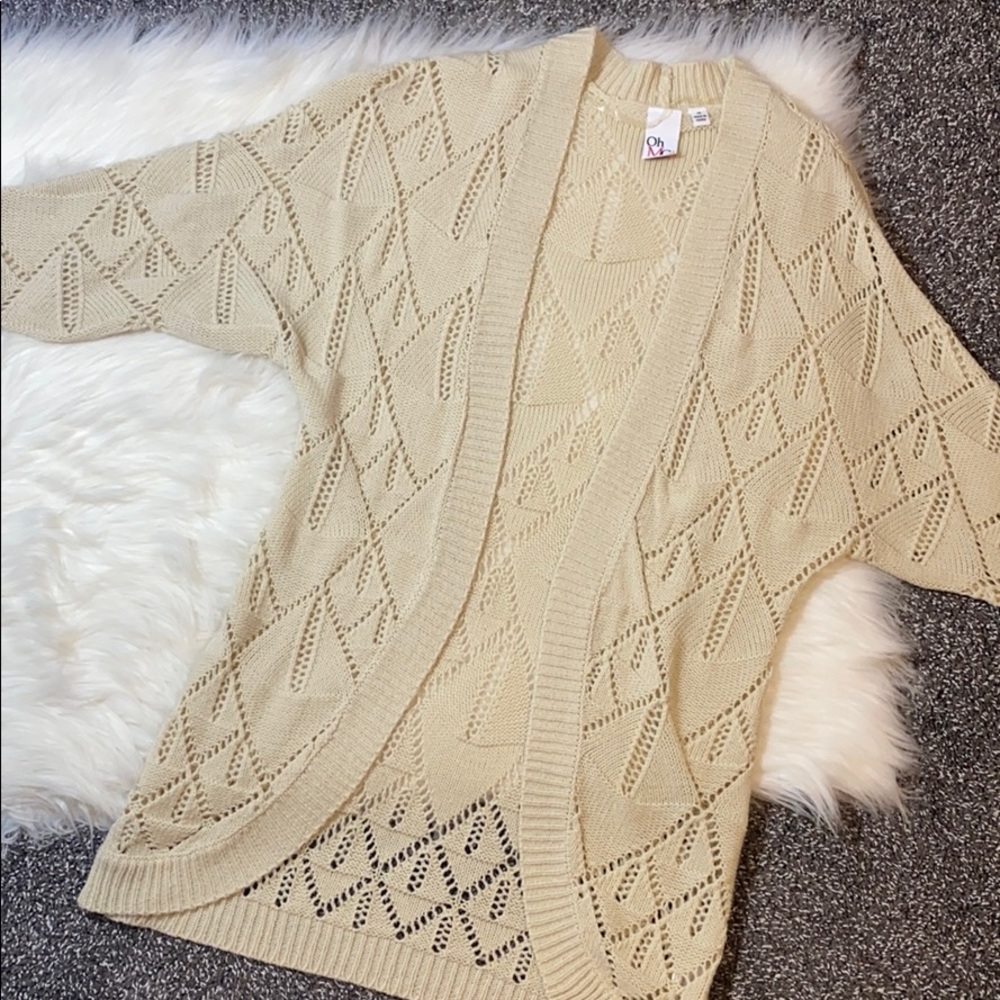 Macy’s cut-out cardigan